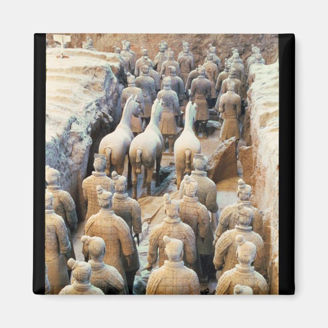 Terracotta Army, Qin Dynasty, 210 v. Chr. Magnet (Vorne)