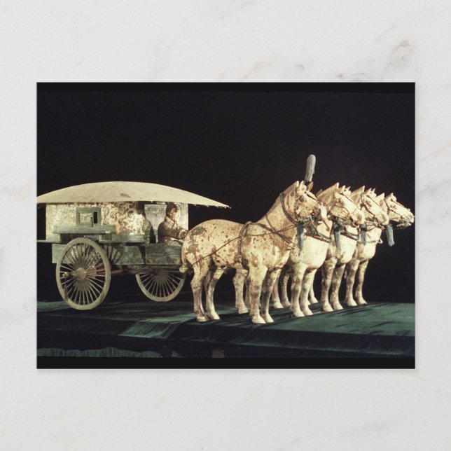 Terracotta Army, Qin Dynasty Postkarte (Vorderseite)