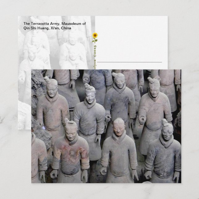 Terracotta Army, Xi'an, China - Postkarte (Vorne/Hinten)