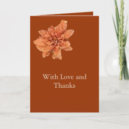 Terracotta auf dem Monte Tamaro | Custom Hochzeit Dankeskarte
