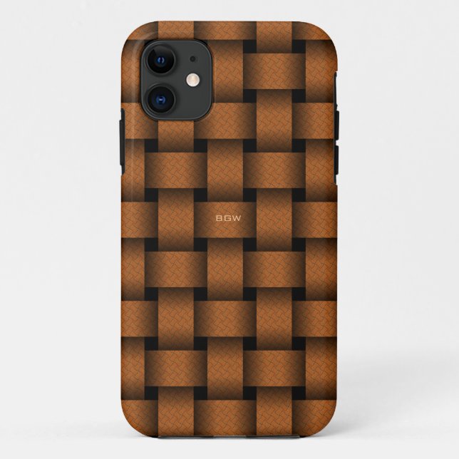 Terracotta Basket Weave Case-Mate iPhone Hülle (Rückseite)