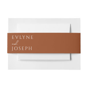 Terracotta Beige Boho Burnt Orange Einzigartige Ho Einladungsbanderole