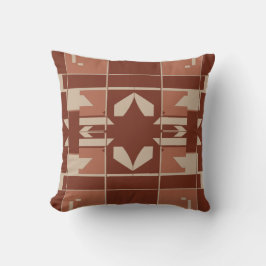 Terracotta Beige Burgund Mittelmeer Grosse Kissen