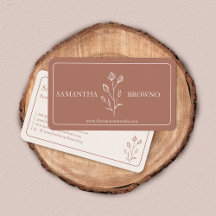 Terracotta Beige Gerahmte Blume