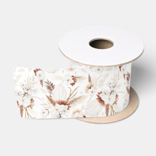 Terracotta Blume Wüste Boho Satinband