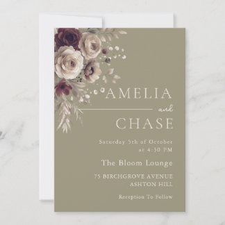 Terracotta Blush Dusty Hochzeit Einladung