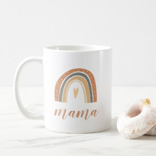 Terracotta Bohemisch Rainbow Mama Tasse für Mütter