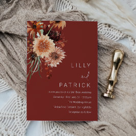 Terracotta Bohemisch Wedding: Herbstsommer Einladung