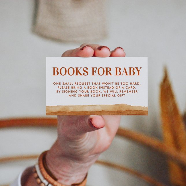 Terracotta Boho Abstrakt Wüste Buchanfrage Begleitkarte (Von Creator hochgeladen)