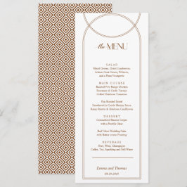 Terracotta Boho Arch Karte