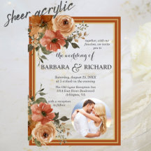 Terracotta Boho Foto Floral Wasserfarbene Hochzeit