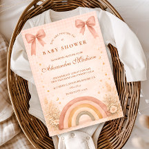 Terracotta Boho Rainbow Baby Shower Baby Shower