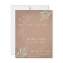 Terracotta Boho RSPV Card