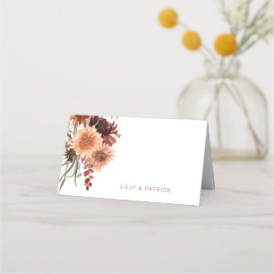 Terracotta Boho Wedding Platzkarte