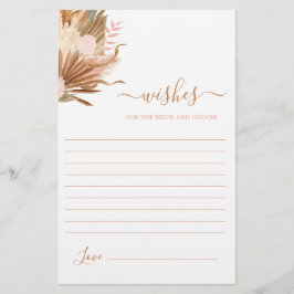 Terracotta Boho wünscht sich eine Bride-Karte