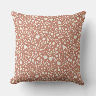 Terracotta Botanical for Natural Zuhause Kissen