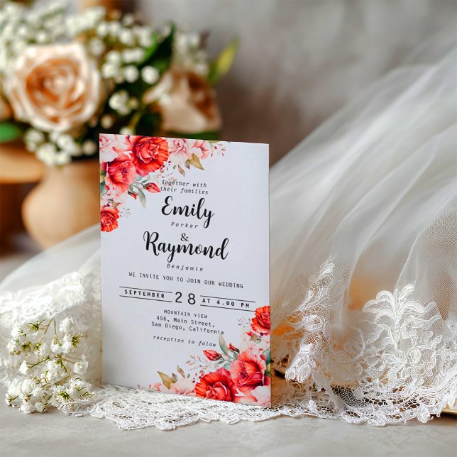 Terracotta Burgundy Blush Floral Vellum Overlay (Von Creator hochgeladen)