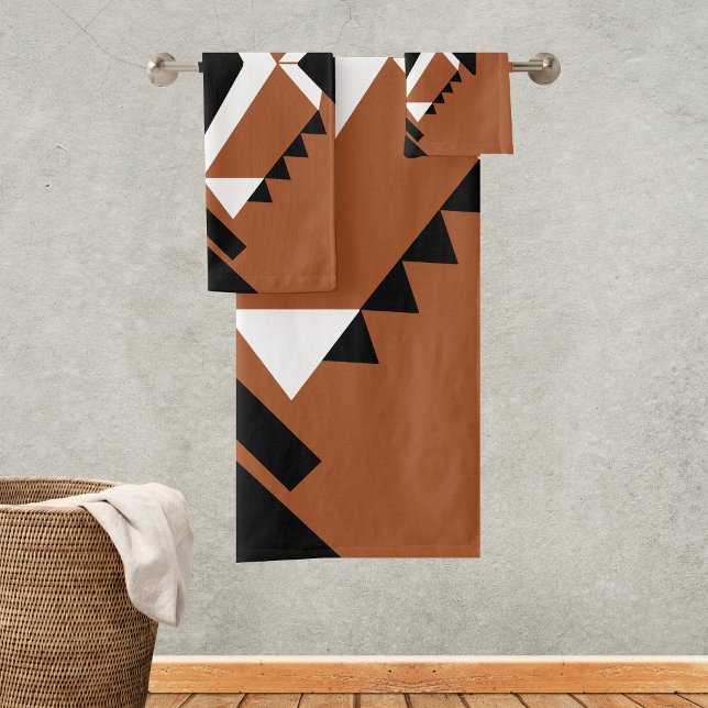 Terracotta-Chic Handtücher Boho Style Handtuchset (Von Creator hochgeladen)