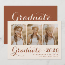 Terracotta Class of 2025 Foto Collage Abschluss