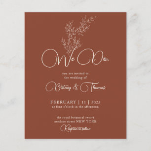 Terracotta Classy Budget wir tun Flyer