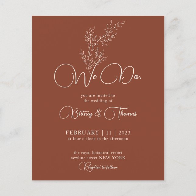 Terracotta Classy Budget wir tun Flyer (Vorne)