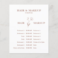 Terracotta Cotton Blume Wedding Plan Haar Makeup