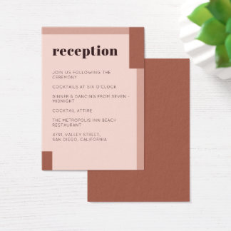 Terracotta Cream Earthy Moderne Hochzeitsempfehlun