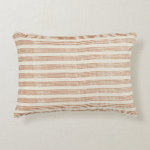 Terracotta Creme Moderner Minimalistischer Streife