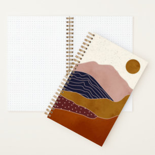 Terracotta Desert Sun   ABSTRAKT Notizbuch