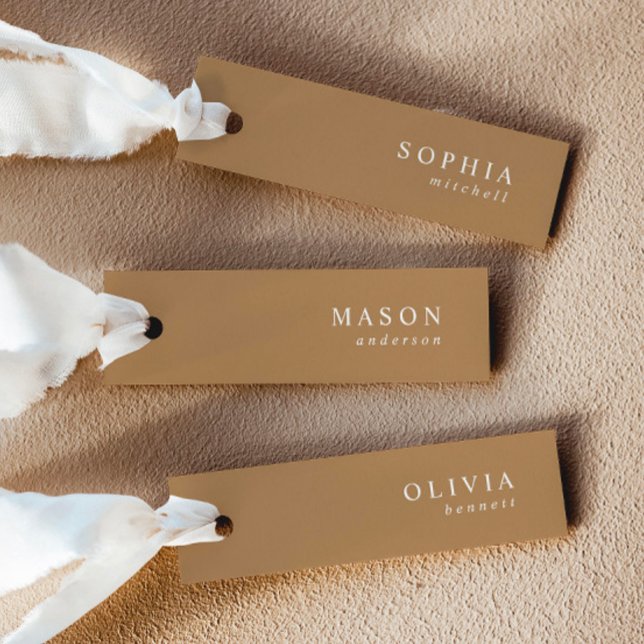 Terracotta Elegante Hochzeitsnacht Platzkarten (Von Creator hochgeladen)