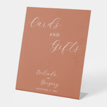 Terracotta Elegante Script Wedding Cards & Gifts