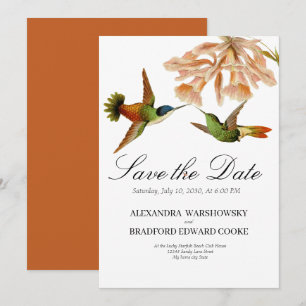 Terracotta Elegante Wedding Hummingbird Blush Pink