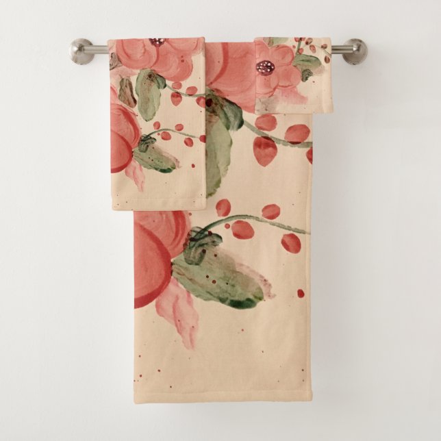 Terracotta Et Aquarelle Beige Florale (En situation)
