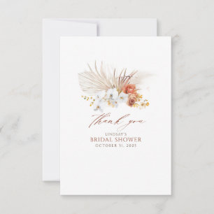 Terracotta et fleurs blanches Boho Merci