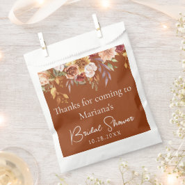Terracotta Fall Floral Brautparty Geschenktütchen