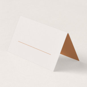 Terracotta Feuille Moderne Mariage Carte Place