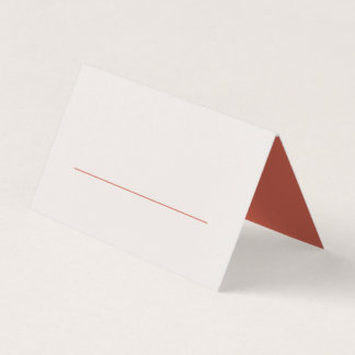 Terracotta Feuille Moderne Mariage Carte Place