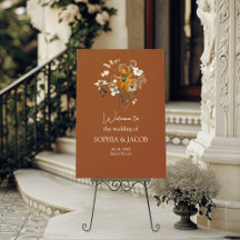 Terracotta Fleur sauvage Boho Mariage de automne B