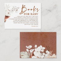 Terracotta Floral Book for Baby Shooter