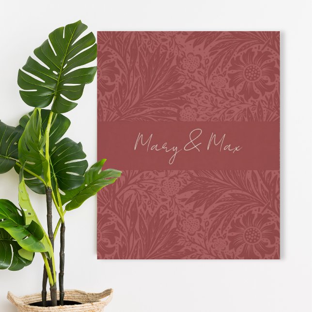 Terracotta Floral Wedding Poster (Von Creator hochgeladen)
