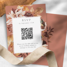 Terracotta Herbst Elegance, Hochzeit im Herbst QR 