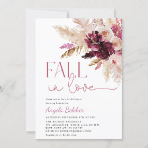 Terracotta Herbst in Liebe Bridal Dusche Einladung