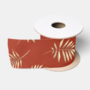 Terracotta-Herbstlaube Satinband