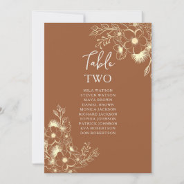 Terracotta Hochzeitstisch