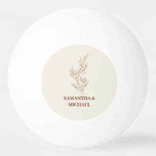 Terracotta Ivory Beige Ivy Blume Hochzeitsspiele Tischtennisball