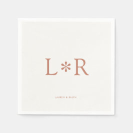 Terracotta & Ivory | Stylish Modern Serviette