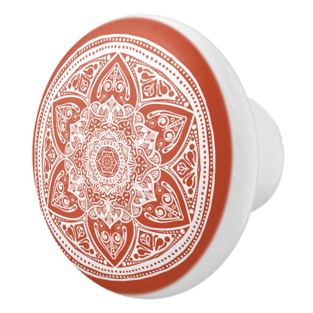 Terracotta Keramikknauf (Rechts)