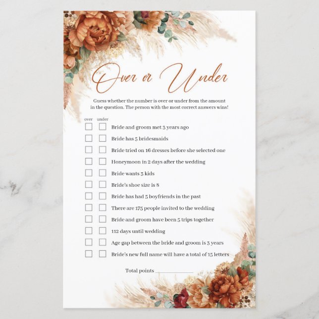 Terracotta Kupfer Blumenpampen über oder unter Spi (Vorderseite)