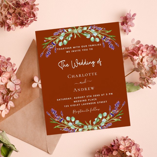 Terracotta lavender florale grüne Räume (Von Creator hochgeladen)