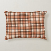 Terracotta Lodge Terracotta & Creme Tartan Karo